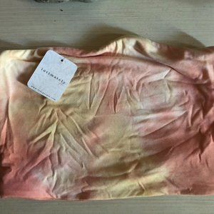 Free People Peach Tie Dye Tube Top XS,  NWT